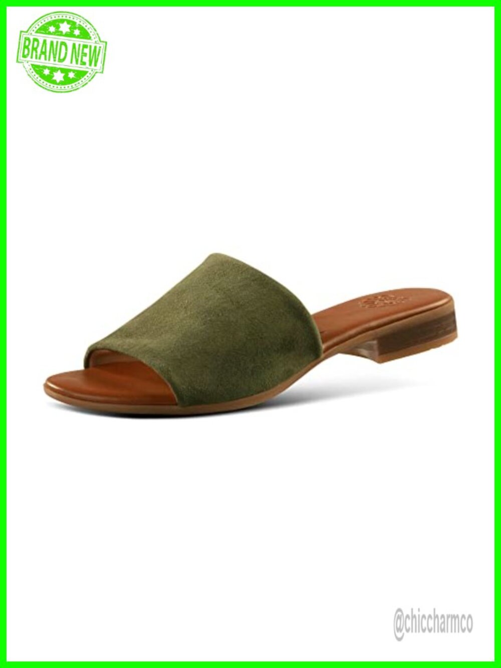 Slide Sandals Softy Leather Slide Flat Open Toe Slip On Casual Beach Women